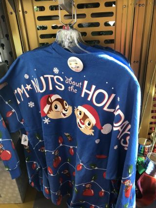 Disney Epcot Festival Of The Holidays 2019 Chip And Dale Spirit Jersey Large LG 2
