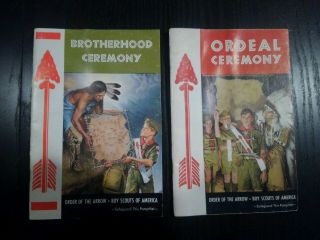 Boy Scout Oa Order Of The Arrow Ordeal And Brotherhood Ceremony Books 1968