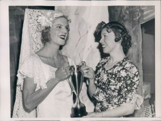 1936 Photo Audrey Christie Reeves Wetherill University Pa Beauty Contest