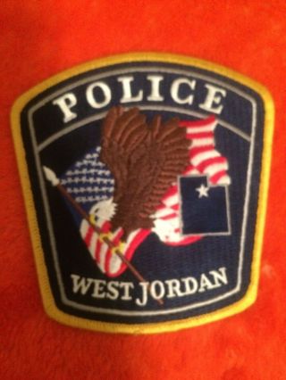 Utah Police - West Jordan Police Ut Police Patch