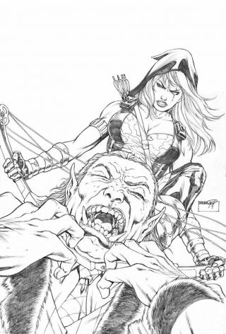 Sheldon Goh Robyn Hood: Outlaw 6 Cover Published Art