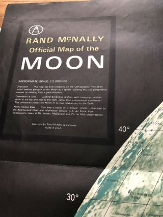 Rand McNally offical map of the moon 2