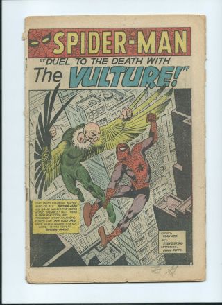 Spiderman 2 - 1st Appearance Of The Vulture.  1963,  Coverless.