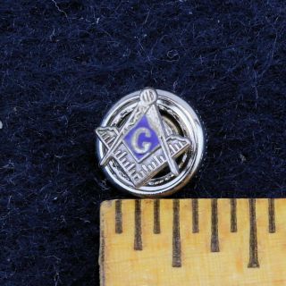 Vintage Nos Masonic Blue Lodge Screw Back Pin