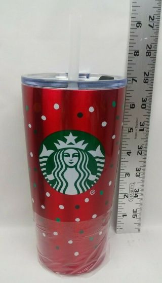 Starbucks 2018 Holiday Double Wall Vacuum Insulated Stainless Steel Tumbler