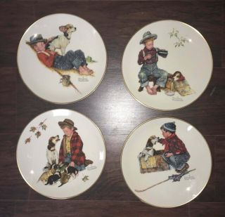 Vintage Norman Rockwell Plates - Gorham 1971 - Limited Edition