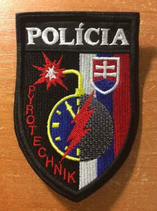 Slovakia Patch Police - National Bomb Eod Team -