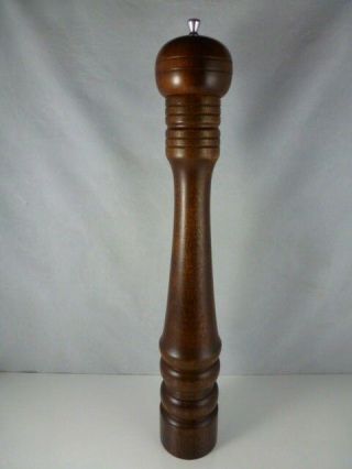 Vintage Mr.  Dudley Solid Wood 17 " Restaurant Quality Pepper Mill