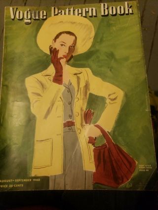 Vogue Pattern Book Aug - Sept 1940