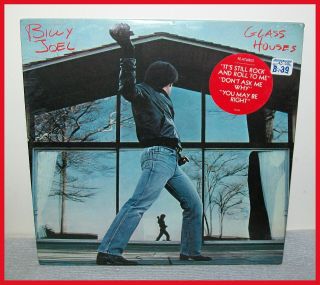 Billy Joel ‎glass Houses Columbia 36384 Vinyl Lp Album Disc With Sticker