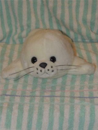 Fiesta Baby Harp Seal 1998 Realistic Plush Stuffed 12 " Long