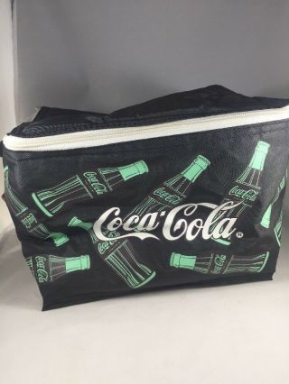 Coca Cola Insulated 6 Pack Carrier Lunchbag Tote Cooler Authorized By Coke