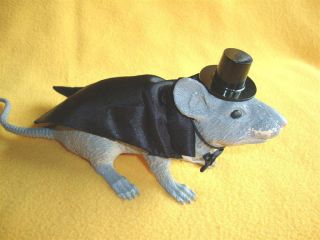 Tuxedo With Tails And Top Hat Costume For Rat From Petrats