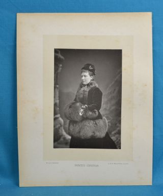 1890s Cabinet Card Portrait Photo Royal Princess Christian Helena W&D Downey 2