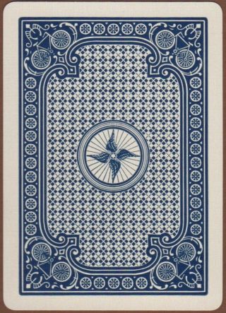 Playing Cards 1 Single Card Antique Wide USPC BICYCLE 808 No.  62 RACER No.  2 1 2