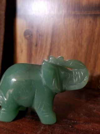 Jade Elephant Figurine