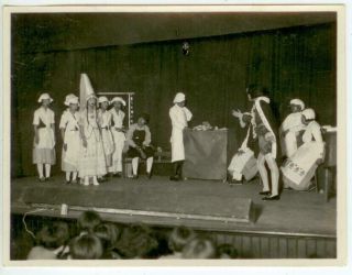 C1940s China Chinese Students Stage Play Photo No.  4 - Likely Near Peking