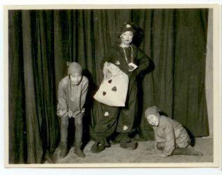 C1940s China Chinese Students Stage Play Photo No.  3 - Likely Near Peking