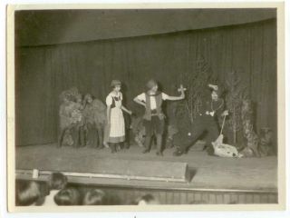 C1940s China Chinese Students Stage Play Photo No.  1 - Likely Near Peking