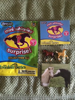 Breyer Mini Whinnies Surprise Series 3.  Freedom Series.  2 Foals