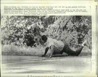 1966 Press Photo James Meredith After Being Shot Down On A Mississippi Road