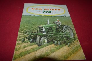 Oliver Tractor 770 Tractor For 1959 Dealer 