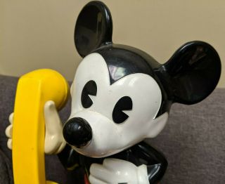 VINTAGE 1970s Mickey Mouse Landline Rotary Phone 2