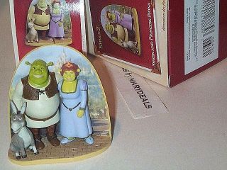 Hallmark Shrek Princess Fiona Donkey Ornament Bride & Groom Wedding Cake Topper