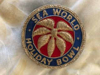 Seaworld Holiday Vintage Patch Pin Made In India 3 "