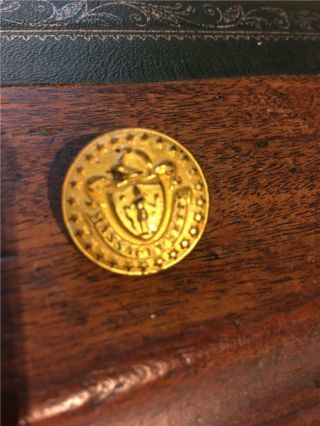 19th Century Uniform Button Massachusetts Militia Us Civil War