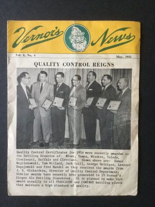 Vintage Vernor’s Ginger Ale Company Employee Newsletter May 1955
