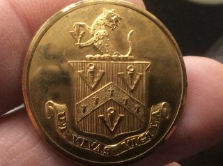 Livery Button Family Coat Of Arms 1820 - 1830
