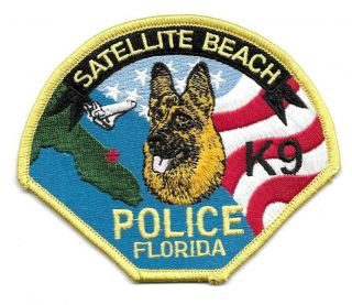 Satellite Beach Florida Fl Police Patch K9 Canine Unit