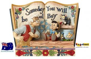 Jim Shore Pinocchio Someday You Will Be A Real Boy Disney Traditions Storybook