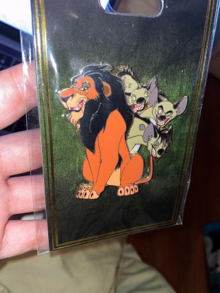 Wdi Disney D23 Expo Villains & Sidekicks The Lion King Scar Hyenas Le 300 Pin