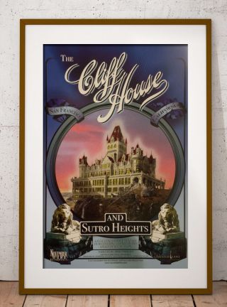 The Cliff House & Sutro Heights 11 " X 17 " Poster San Francisco Gingerbread House