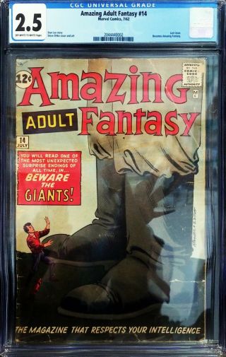 Adult Fantasy 14 (marvel 1962) Cgc 2.  5 - Stan Lee Before Spider - Man