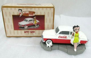 2000 Coca Cola Betty Boop Premier Edition Car Trinket Box Item 11325 Ceramic