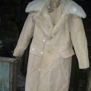Bekesha Shearling Jacket Russian Army Officer Winter Sheepskin Coat Polar Type