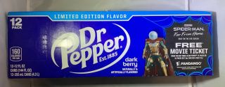 Limited Edition Spider - Man Dr Pepper 12 Pack London Mysterio Rare
