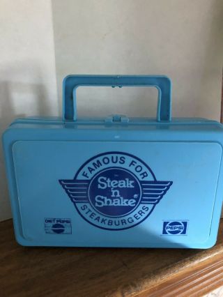 Vintage Plastic Steak N Shake Lunch Box