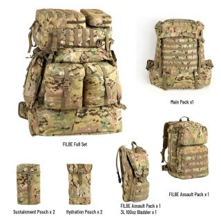 Us Military Surplus Filbe Rucksack Tactical Army Backpack Multicam One Set