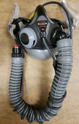 Mbu - 20 Oxygen Mask For Hgu 55 Gentex Pilot Flight Helmet Med.  Narr.  Mbu20a/p