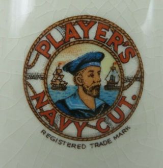 Player ' s Navy Cut Cigarette ' s sailor ceramic bar pub water whiskey pitcher deco 3