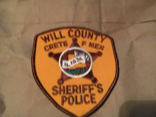 Will County Illinois Police Patch Nb