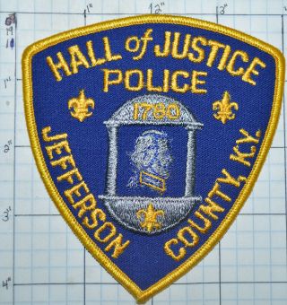 Kentucky,  Jefferson County Hall Of Justice Police Dept Patch