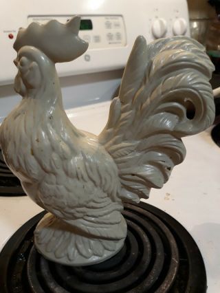 Vintage Porcelain White Rooster