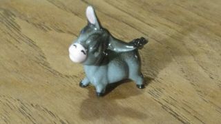 Vintage Hagen Renaker Monrovia Donkey Burro Farm Miniature Ceramic Animal