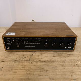 Vintage Hi - Fi Separate Sony Ta - 70 Intergrated Stereo Amp Wooden Case Pat
