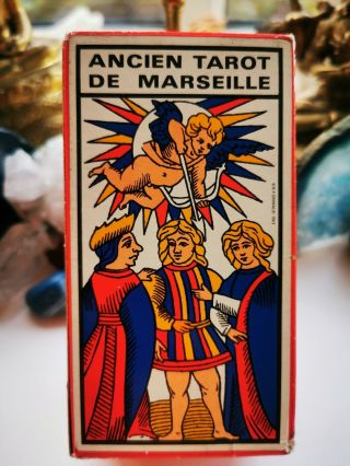 Vintage 1970 Ancien Tarot Of Marseilles (tarot De Marseille) Grimaud Oop